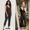 EXLURA Womens High Roller Denim Bib Jumpsuits Casual Loose Overalls Baggy Jeans Romper with Pockets Outfits - 3 of 4