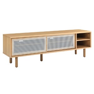 Modway Kurtis Modern MDF and Particleboard TV Stand for TVs up to 65" in Oak - 1 of 4