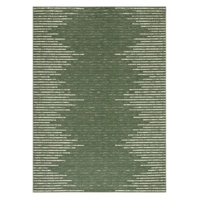 Indoor Modern Soft Washable Area Rugs with Stripped Lines Print for Bedroom Living Room