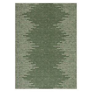 Indoor Modern Soft Washable Area Rugs with Stripped Lines Print for Bedroom Living Room - 1 of 4