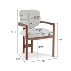 NicBex  Set of 2 Modern Dining Chairs with Rubber Wood Frame and Backrest,Dinner Chairs for Kitchen,Living Room - 3 of 4