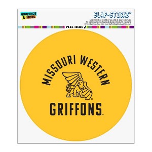 Missouri Western State University Griffons Automotive Car Window Locker Circle Bumper Sticker - 1 of 4