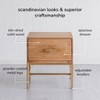 MH London Eden 22"  Nightstand Side Table Mango Wood & Iron - 4 of 4