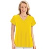 Collections Etc Floral Lace V-Neck Short Flutter Sleeve Top - 3 of 4