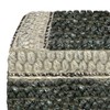 NicBex Chic Square Striped Pouf Ottoman Multicolored Footstool for Living Room, Bedroom,Green/Natural - 4 of 4