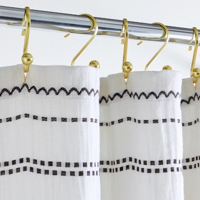 LunaLulinlk Crafted Woven Shower Curtain