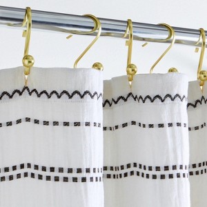 LunaLulinlk Crafted Woven Shower Curtain - 1 of 4