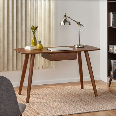 Functional Office Desk With 1 Drawer, Modern Simple Workstation Business Furniture For Home Office Dining Room Living Room Study Rooms Decoration