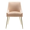WestinTrends Upholstered Performance Velvet Accent Chair With Metal Leg - 4 of 4