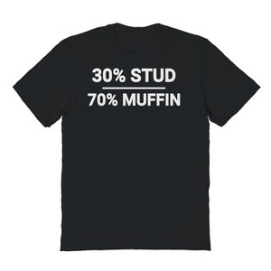 Rerun Island Men's 30 Stud 70 Muffin Short Sleeve Graphic Cotton T-Shirt - 1 of 3