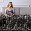 Itopfox Faux Fur Throw Blanket, 1000GSM Fluffy Soft Bubble Blanket for Couch Bed, Cozy Plush Warm and Thick Fuzzy Rabbit Lola Throw - 4 of 4