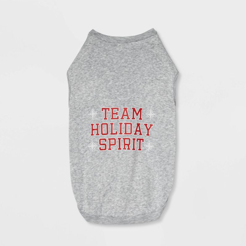 Team Holiday Spirit Matching Family Dog Sweatshirt - Wondershop™ - Gray , 3 of 5