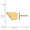 Black Bow Jewelry 14k Yellow Gold Dayton Flyers NCAA Post Earrings - 2 of 3