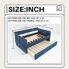 Sapphtopaz Twin Comfortable and Simple Design Bed Frame Daybed with Trundle Bedroom Furniture, No Box Spring Needed - 2 of 4