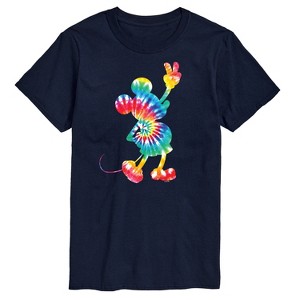 Men's - Disney - Mickey Tie Dye Silhouette Short Sleeve Graphic T-Shirt - 1 of 4