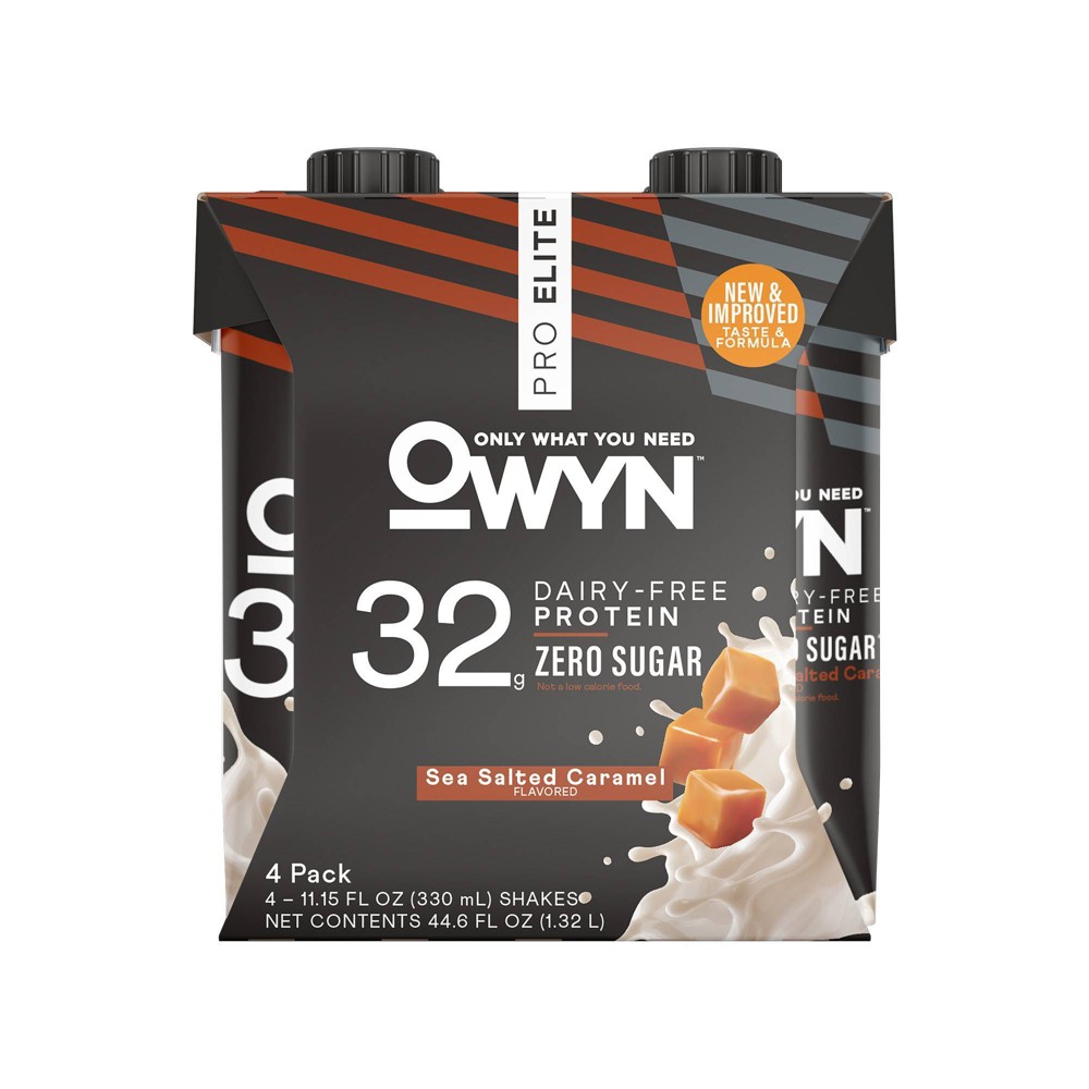 OWYN Pro Elite Vegan 32g Protein Keto Shake - Sea Salted Caramel - 11.15 fl oz/4pk