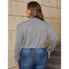 Plus Size Cardigan Sweaters for Women Open Front Long Sleeve Loose Knit Short Sweater - 4 of 4