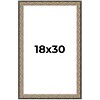 PosterPalooza | Ornate Silver Picture Frame - UV Acrylic, Foam Board Backing, Hanging Hardware - 2 of 4