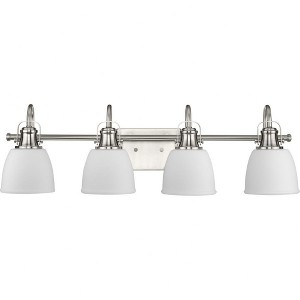 Progress Lighting Preston 4-Light Bath Light, Brushed Nickel, Opal Glass - 1 of 1
