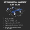 Car Wheel Dolly Jack Set, 1500LBS Capacity Mechanical Wheel Dolly with Steel Twin Rollers, Heavy Duty Rollers with Foot Pedal - 4 of 4
