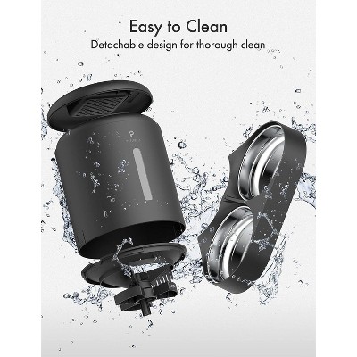 Dual Tray Black Stainless Steel Automatic Pet Feeder
