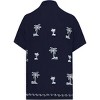 LA LEELA Men's Hawaiian Shirt Fashion Button Down Short Sleeves Holidays Aloha Party Casual Tops Summer Beaches Shirts for Mens - 2 of 4