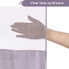 LunaLulinlk No Hook Fabric Shower Curtain with Snap-in Liner - 4 of 4