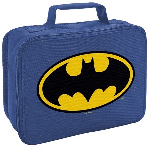 Batman Classic Bat Shield Logo Insulated Soft Sided Lunch Box - 1 of 4