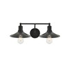 Elegant Lighting Etude 2 light black Wall Sconce - 4 of 4