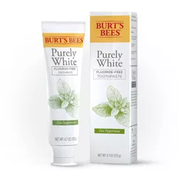 Burt's Bees Purely White Fluoride-Free Natural Toothpaste Zen Peppermint - 4.7oz