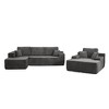 XIZZI Modular Sectional Sofa Couch, L/U-Shape Upholstered Couch, Modern Minimalist Couches for Living Room, Free Combination Deep Seat Corner Couch - 2 of 4