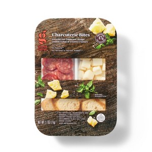 Hot Calabrese, Asiago Cheese Cubes, Crostini Crackers - 2.7oz - Good & Gather™ - 1 of 3