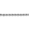 Black Bow Jewelry 2.75mm 10k White Gold Solid Diamond Cut Rope Chain Necklace - 2 of 4