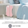 FONTOI Laptop Desk, Folding Desk, Portable Stand Desk for Bedrooms, Dormitories, for Studying & Entertainment, Pink, 15.8"*10"*23.8" - 4 of 4