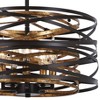 Minka Lavery Dark Bronze Mosaic Gold Pendant Chandelier 16" Wide Modern 5-Light Fixture for Dining Room House Foyer Kitchen Home - 3 of 3