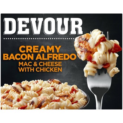 Devour Frozen Creamy Bacon Alfredo Mac & Cheese with Chicken - 10oz