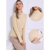 INSPIRE CHIC Women's Long Sleeve Mock Turtle Neck Trendy Casual Sweater - 2 of 4