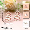 Acrylic Christmas Tree Stud Earrings, Chocolate Color Lantern Designs, Winter Xmas Festive Jewelry Gift for Women. - 2 of 4
