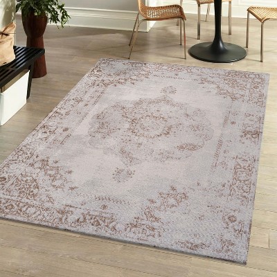 Rosalia Cottage Medallion Indoor Area Rug - JONATHAN Y