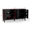 BEAFUP 60.5" Mid Century Modern Sideboard Buffet Cabinet with Storage, TV Media Console Table with 4 Doors & Adjustable Shelves for Kitchen - 3 of 4