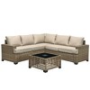 XIZZI All-Weather Rattan Furniture, Sectional Sets w/ Optional Solar Light-Up Coffee Table & Ottoman, Choose 6-9pc Configs in 8 Fade Resistant Colors - 2 of 4