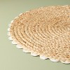 15" Braided Jute Charger Placemat with Crochet Trim - Hearth & Hand™ with Magnolia - 3 of 3