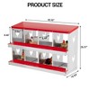 Chicken Nesting Box with Roll Out Egg Tray, Rustproof & Ventilated Laying Boxes for Hens, Chickens, Ducks - 2 of 4