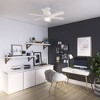 Hunter 44" Radeon Lighted Ceiling Fan Matte White Bleached Alder Finish - Smart Home Compatible, Whisper-Quiet Motor, 6 Blades - 3 of 4