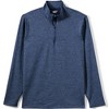 Lands' End Unisex Rapid Dry Space Dye Quarter Zip Pullover Shirt - 2 of 4