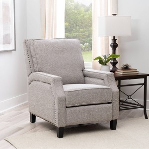 Powell Ressler Press-Back Recliner Coconut - 1 of 4