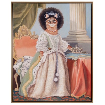 Madison Park 16.5"x20.5" Pet Portrait Framed Canvas Vibrant Wall Decor Art