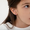 Girl's Summer Strawberry Screw Back Sterling Silver Earrings - In Season Jewelry - 3 of 4