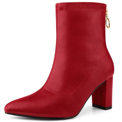 Back zip ankle on sale boots