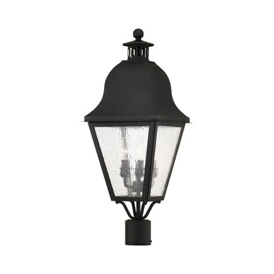 Livex Lighting Amwell 3 - Light Post Light in  Black